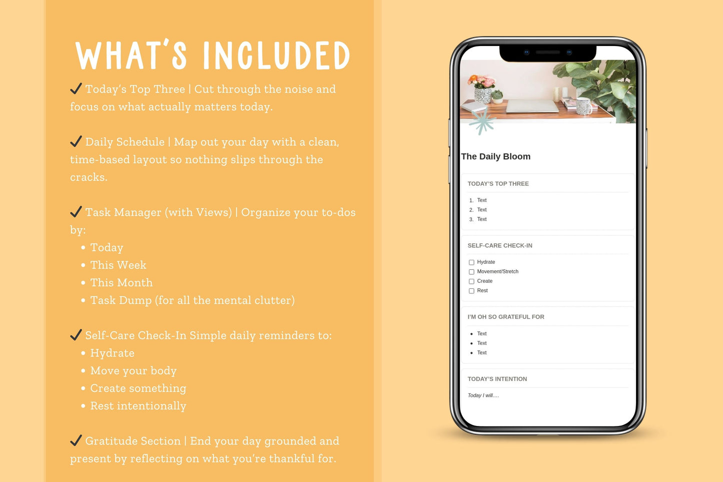 The Daily Bloom | Notion Template