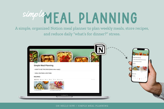 Simple Meal Planning | Notion Template