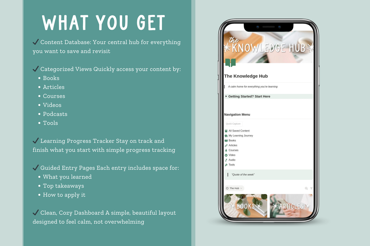 The Knowledge Hub | Notion Template